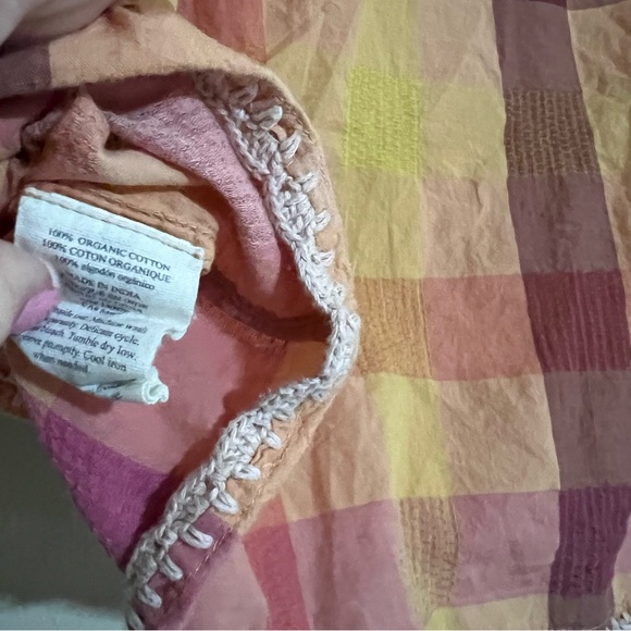 Faherty Margate Top In Sunset Desert Plaid Size Large - Picture 5 of 6